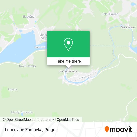 Loučovice Zastávka map