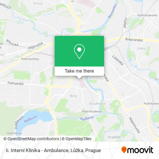 Ii. Interní Klinika - Ambulance, Lůžka map