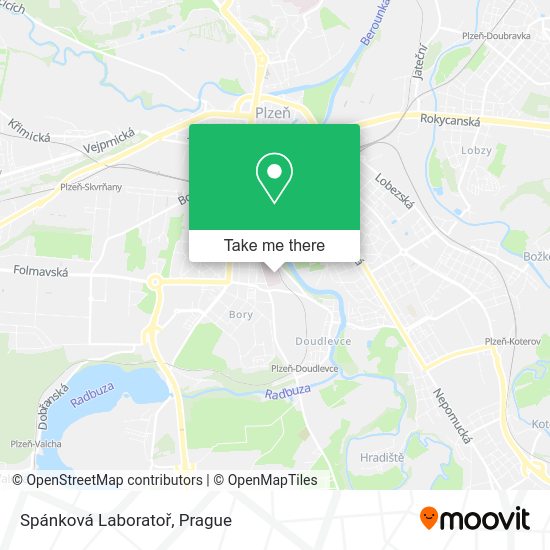 Spánková Laboratoř map