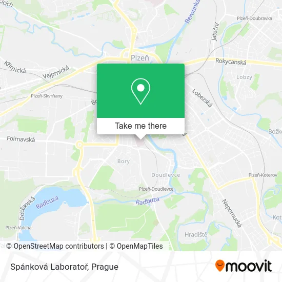 Карта Spánková Laboratoř