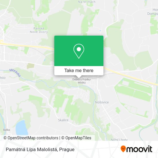 Památná Lípa Malolistá map