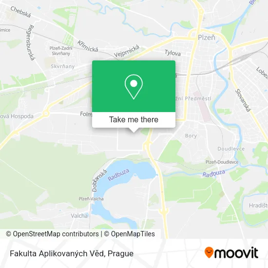 Fakulta Aplikovaných Věd map