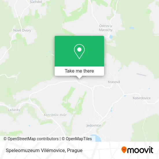 Карта Speleomuzeum Vilémovice