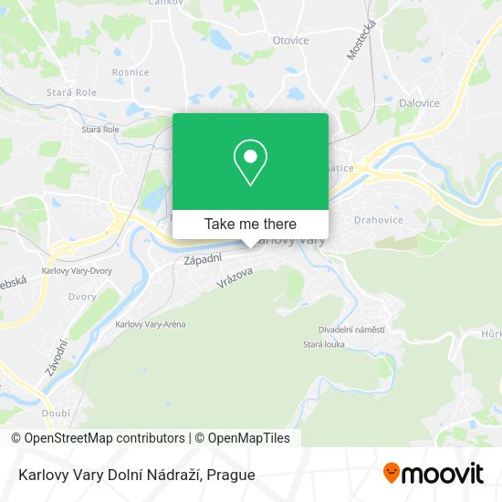 Karlovy Vary Dolní Nádraží map
