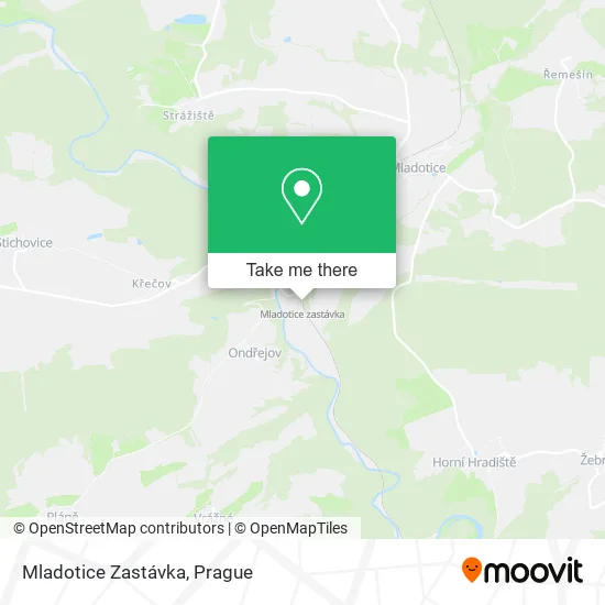 Карта Mladotice Zastávka