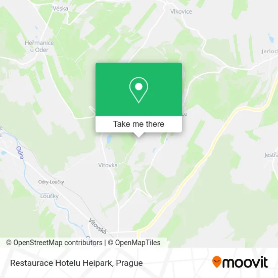 Карта Restaurace Hotelu Heipark