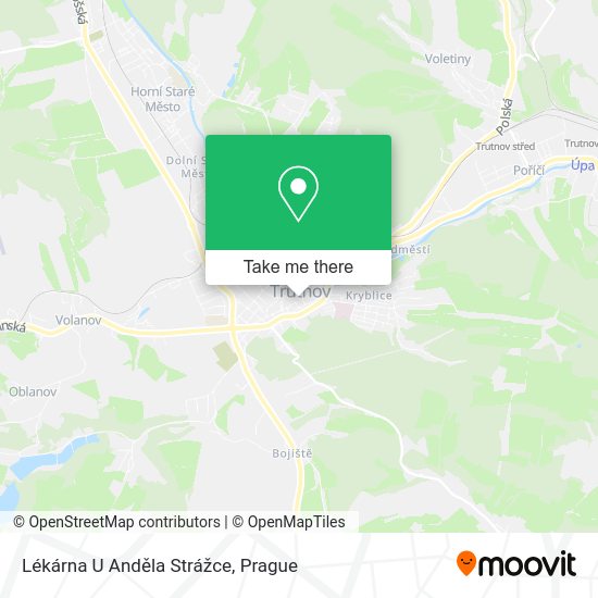 Lékárna U Anděla Strážce map