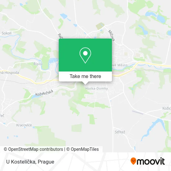 Карта U Kostelíčka