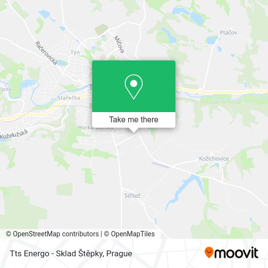 Tts Energo - Sklad Štěpky map
