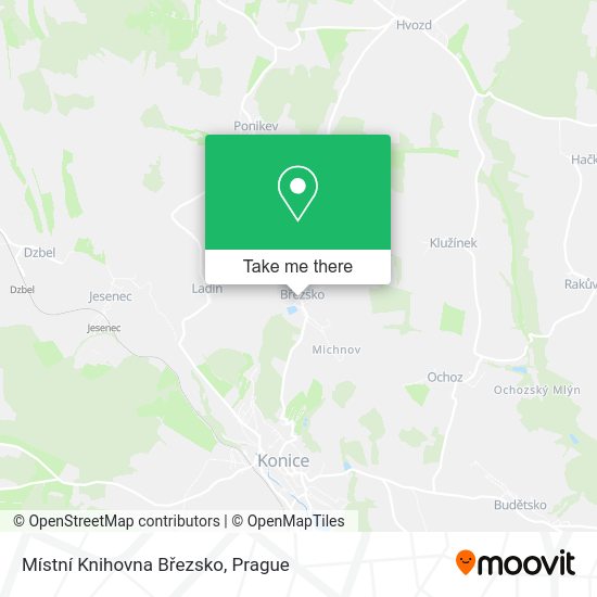 Místní Knihovna Březsko map