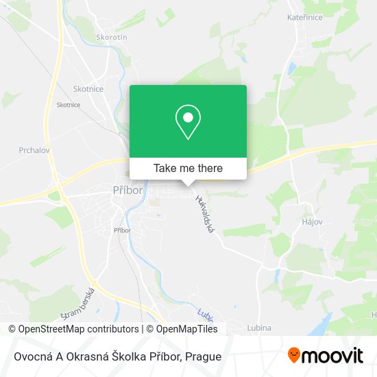 Ovocná A Okrasná Školka Příbor map