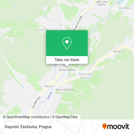 Карта Rapotín Zastávka