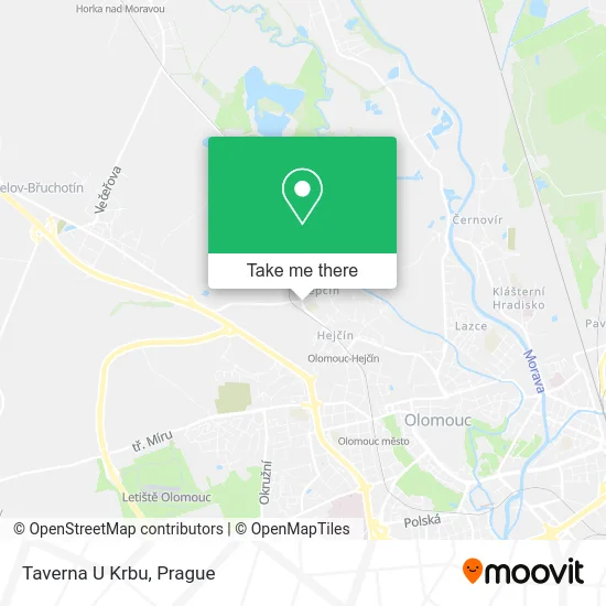 Карта Taverna U Krbu