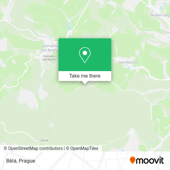 Карта Bělá