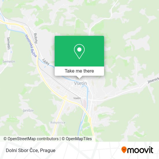Dolní Sbor Čce map