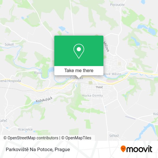 Parkoviště Na Potoce map