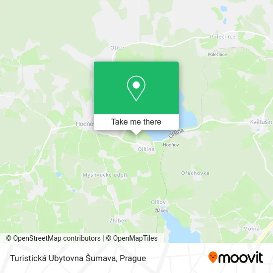 Turistická Ubytovna Šumava map