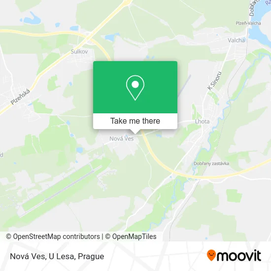 Карта Nová Ves, U Lesa