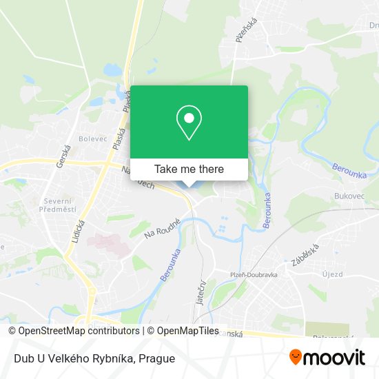 Dub U Velkého Rybníka map