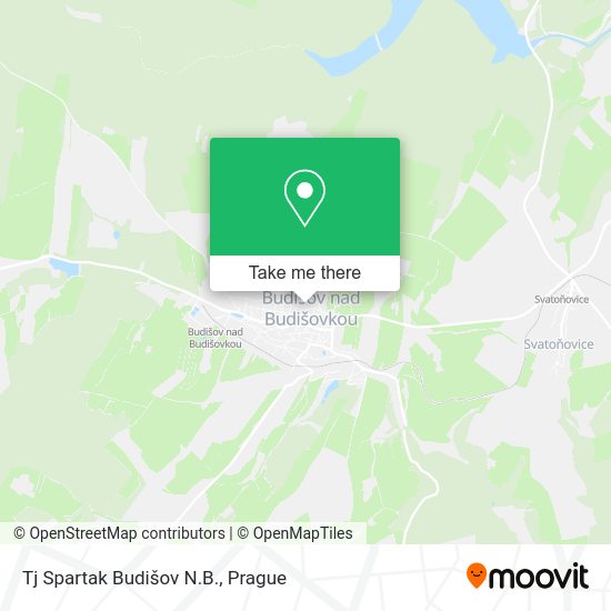 Tj Spartak Budišov N.B. map