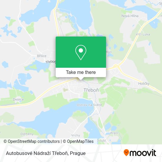 Autobusové Nádraží Třeboň map