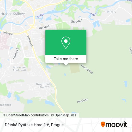 Dětské Rytířské Hradiště map