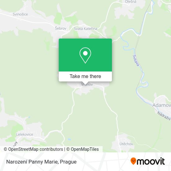 Narození Panny Marie map