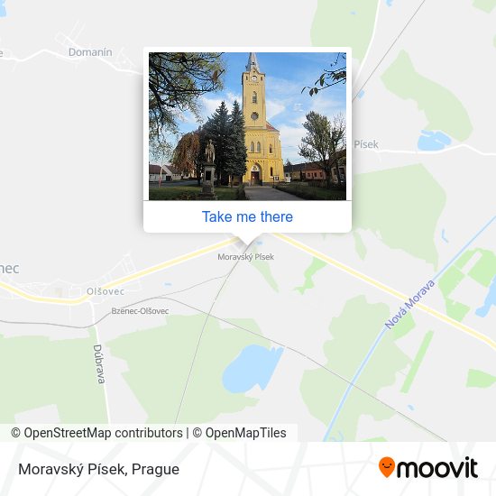 Moravský Písek map