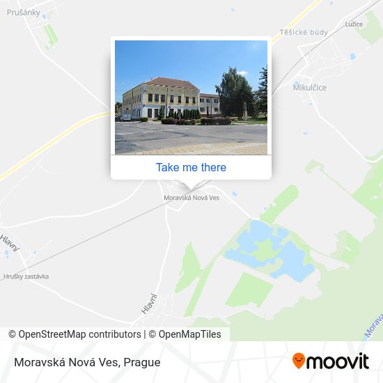 Moravská Nová Ves map