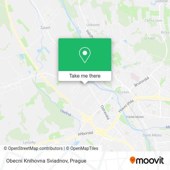 Obecní Knihovna Sviadnov map