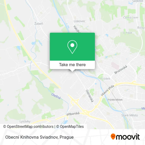 Карта Obecní Knihovna Sviadnov