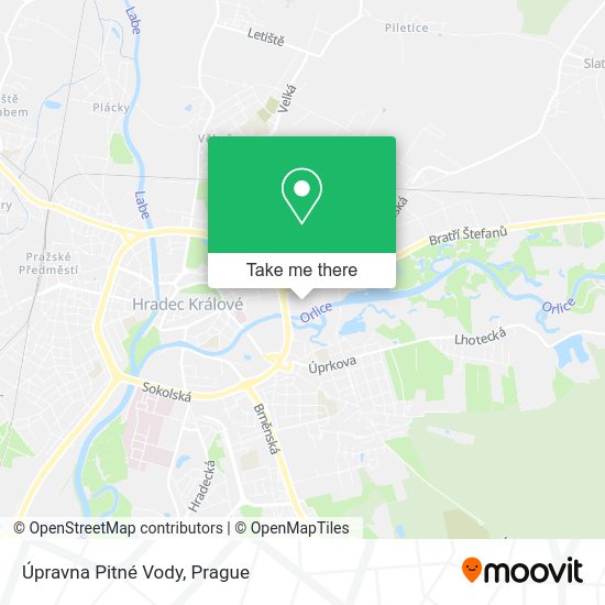 Úpravna Pitné Vody map