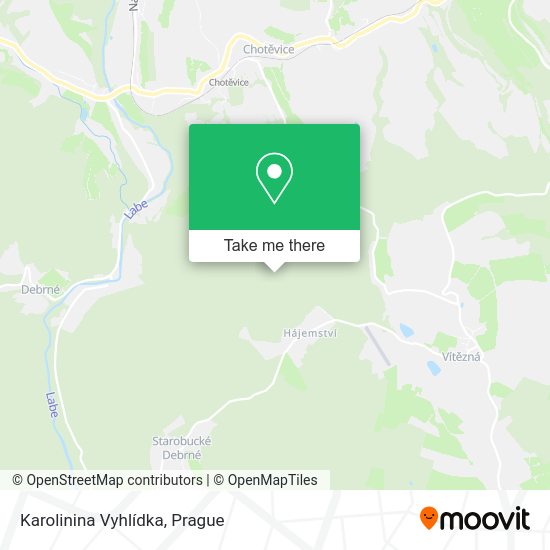 Karolinina Vyhlídka map