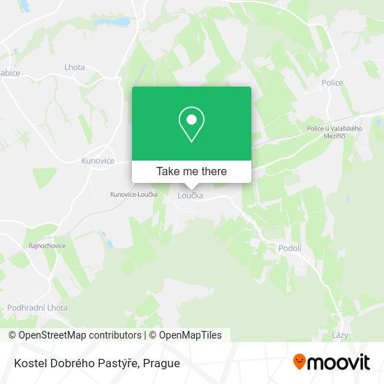 Kostel Dobrého Pastýře map