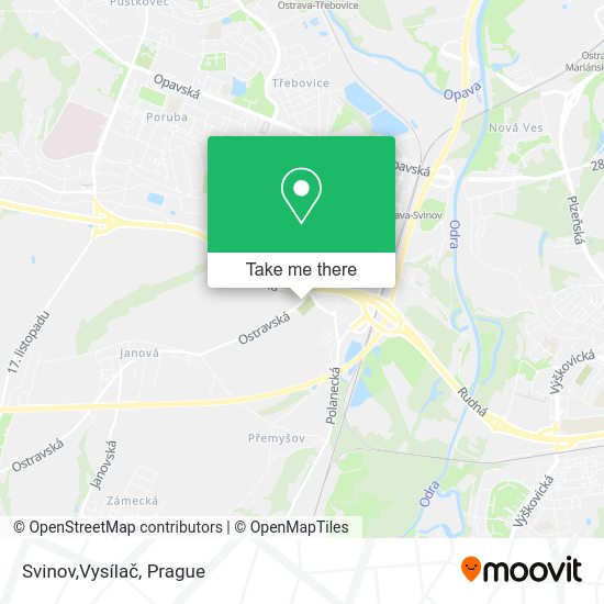 Svinov,Vysílač map
