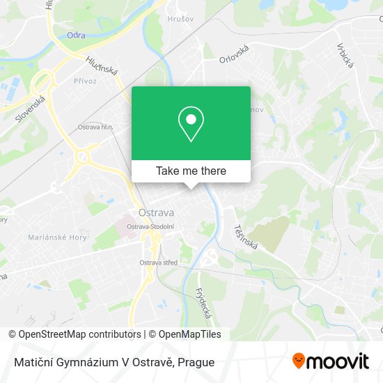 Matiční Gymnázium V Ostravě map