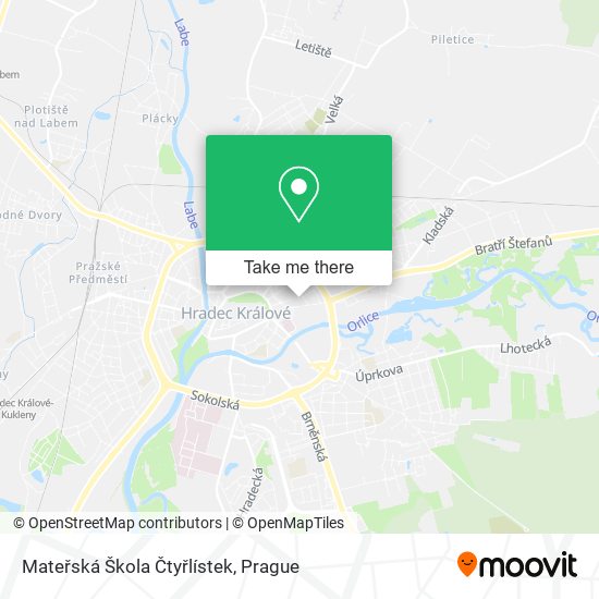 Mateřská Škola Čtyřlístek map