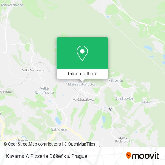 Kavárna A Pizzerie Dášeňka map