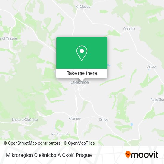 Mikroregion Olešnicko A Okolí map