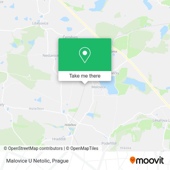 Карта Malovice U Netolic