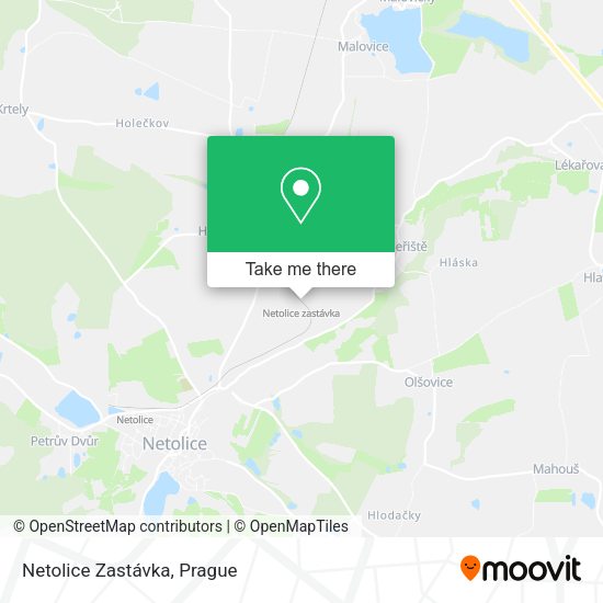 Карта Netolice Zastávka