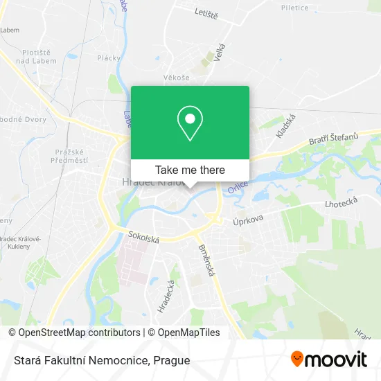 Карта Stará Fakultní Nemocnice