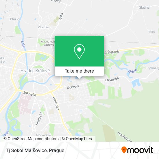 Tj Sokol Malšovice map