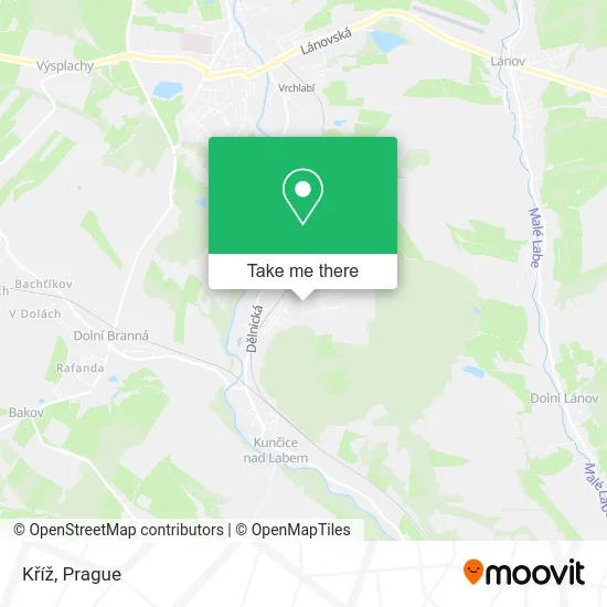 Kříž map
