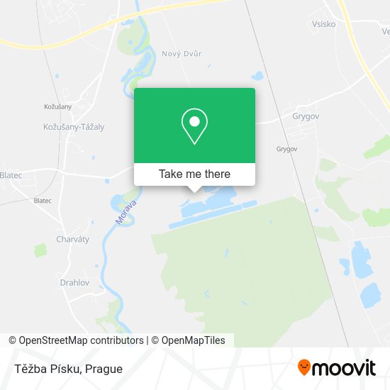 Těžba Písku map