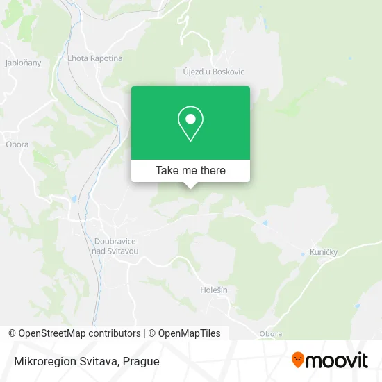Карта Mikroregion Svitava