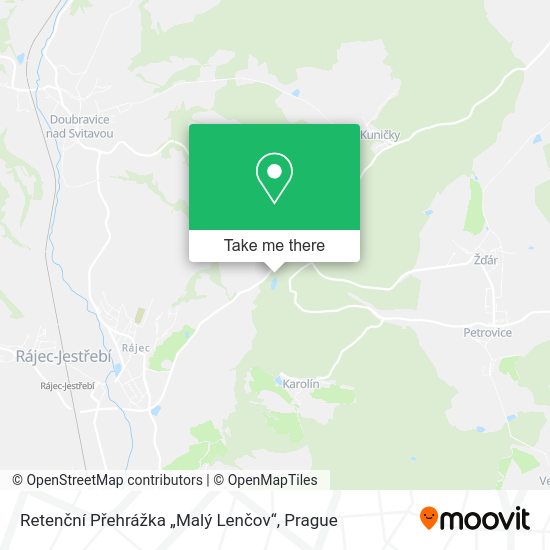 Retenční Přehrážka „Malý Lenčov“ map