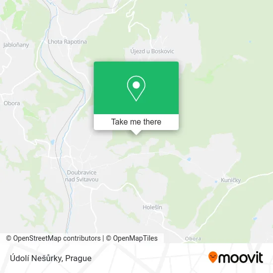 Карта Údolí Nešůrky