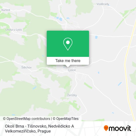 Okolí Brna - Tišnovsko, Nedvědicko A Velkomeziříčsko map