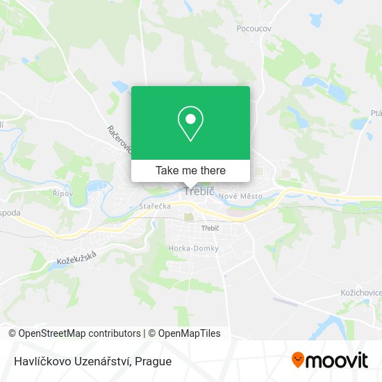 Havlíčkovo Uzenářství map